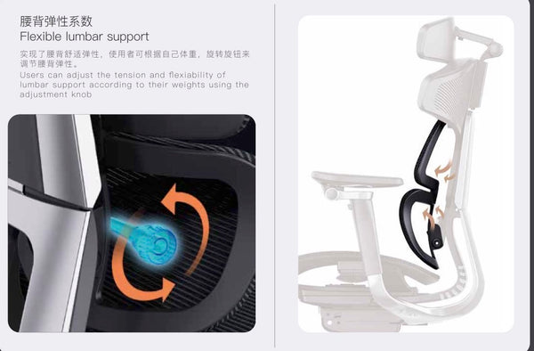 Ergonomic Reclining chair with Footrest , 155 degree model T3