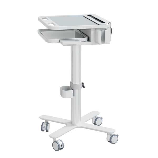 Dental Laptop Cart with Keyboard Tray, Scanner Holder ! Mobile Dental Cabinet Troley