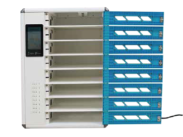 Charging locker with 8 compartments