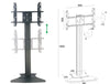 TV Floor Mount Flat Base (Without Wheels )