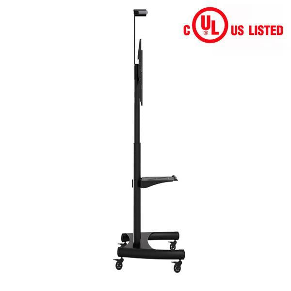Heavy Duty Mobile TV Trolley Stand with Mount for LED LCD Plasma Flat Panel Screens and Displays 50 to 80 inch with 198 lbs weight capacity, (H05)