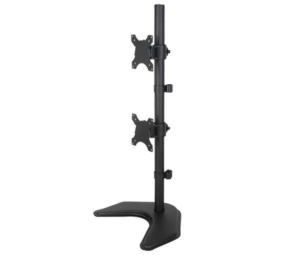 Dual Monitor Desk Stand Free-Standing LCD Mount, Holds in Vertical Position 2 Screens up to 30" Hongkong EF002V