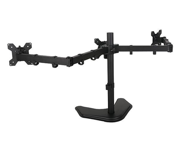 Desktop Triple LCD Monitor Three LCD Arm Monitor Mount Stand Adjustable 3 Screens Fit for 10"-27" Max Support (EF003)
