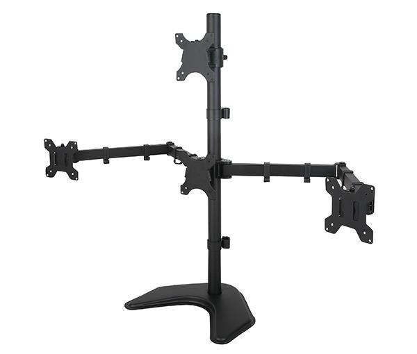 Freestanding Desk Stand for Quad Monitors EF004T 3 * 1 Array EF004T