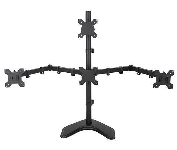 Freestanding Desk Stand for Quad Monitors EF004T 3 * 1 Array EF004T