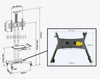 Universal Mobile TV Stand TV Cart with Height Adjustable shelf and flat screen mount – Fits 32 to 65 inches LED, LCD TVs