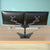 Dual Free-standing Arm Monitor Desktop Mount Stand Adjustable Screens Fit for 10"-23" LCD and LED Displays, Black (2MSFP-T)