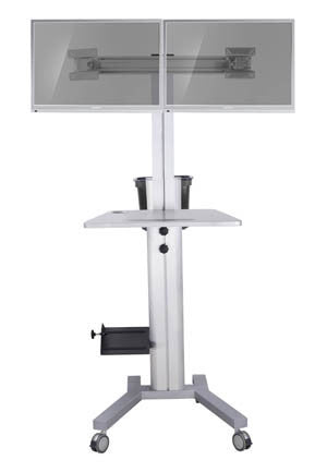 Dual Computer Mobile Cart (MCT09-B)