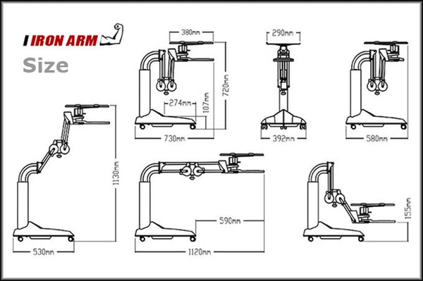 Laptop Sit Stand Arm & Desk
