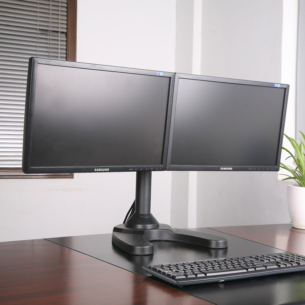 Premium Dual Monitor Stand -  Freestanding (2MS-FHW)