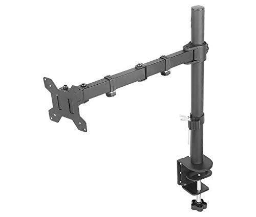 Single Monitor Desk Mount Arm Fully Adjustable Stand Fits up to 27-inch LCD LED Screen