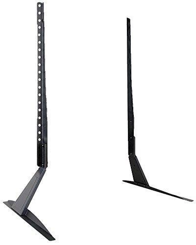 Universal TV Stand Base, Table top Pedestal Mount Fits 32 37 40 42 47 50 55 60 inch LCD LED Plasma TVs, 110 Lb Capacity (RS201)