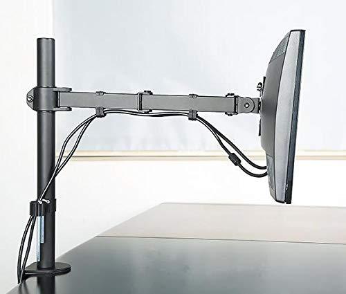 Single Monitor Desk Mount Arm Fully Adjustable Stand Fits up to 27-inch LCD LED Screen