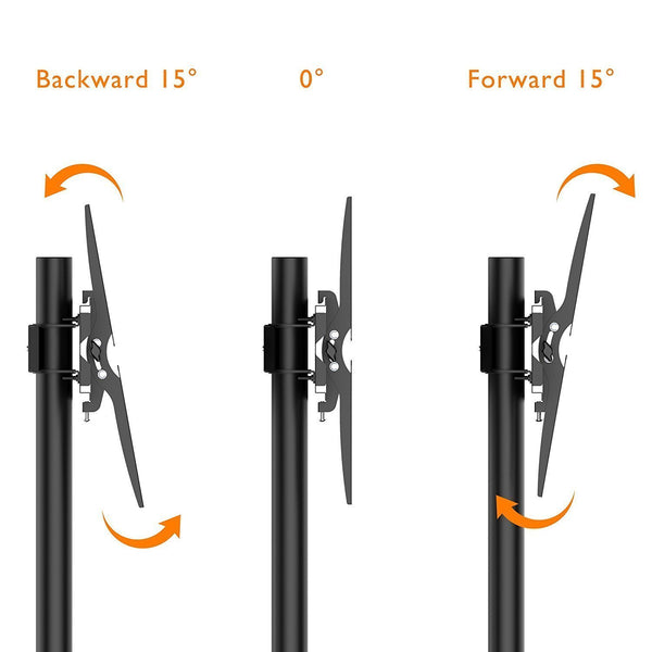 Mobile TV Cart for LCD LED Plasma Flat Screen Panel Trolley Floor Stand with Locking wheels | Fits 23" to 55" (2 Year Warranty) (H10)