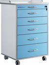Dental Clinic Cabinet Waterproof Anti-oxidation Dental Cart 5 Drawers