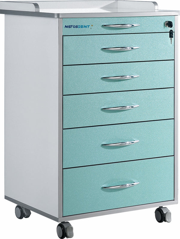 Dental Clinic Cabinet Waterproof Anti-oxidation Dental Cart 5 Drawers