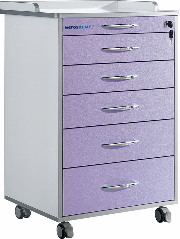 Dental Clinic Cabinet Waterproof Anti-oxidation Dental Cart 5 Drawers