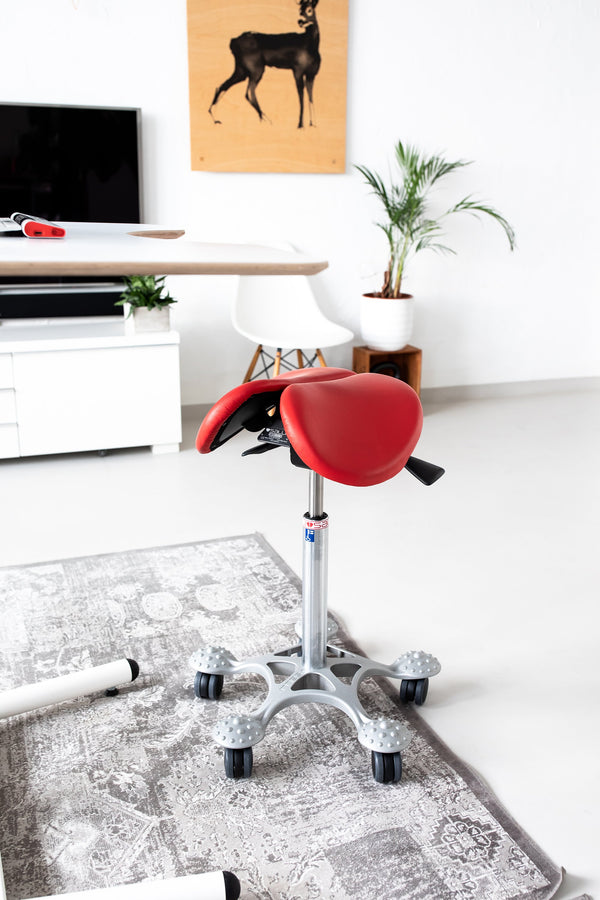 Salli Sway Ergonomic Gas spring Two-Part Seat Saddle Chair Stool with Designer Base (Finland Brand)