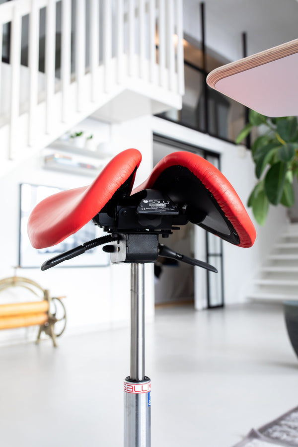 Salli Sway Ergonomic Gas spring Two-Part Seat Saddle Chair Stool with Designer Base (Finland Brand)