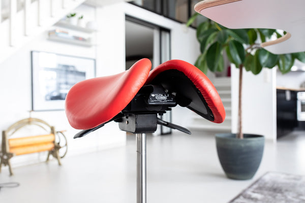 Salli Sway Ergonomic Gas spring Two-Part Seat Saddle Chair Stool with Designer Base (Finland Brand)