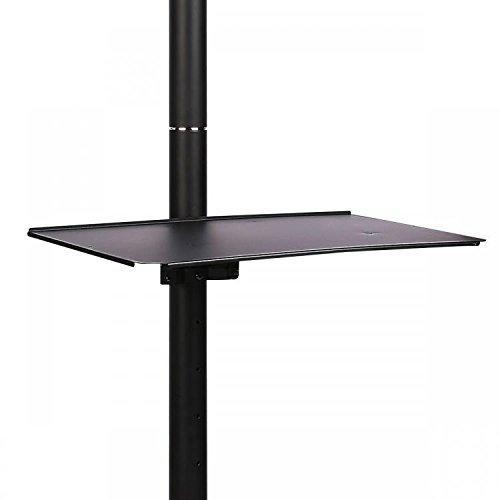 Mobile TV Cart for LCD LED Plasma Flat Screen Panel Trolley Floor Stand with Locking wheels | Fits 23" to 55" (2 Year Warranty) (H10)