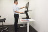 Black Height Adjustable Standing Desk Gas Spring Monitor Riser, Tabletop Sit to Stand Workstation Converter (model RDF)