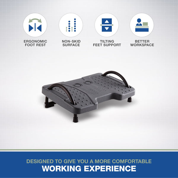 埃爾戈購物橡膠可調高度符合人體工程學的腳踏 (FR01)