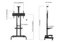Heavy Duty Mobile TV Trolley Stand with Mount for LED LCD Plasma Flat Panel Screens and Displays 50 to 80 inch with 198 lbs weight capacity, (H05)
