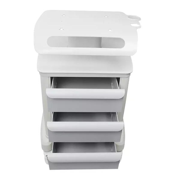 3 Drawer ABS Plastic Mobile Cabinet Carts Medical Dental Equipment