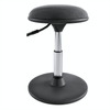 Ergonomic Height Adjustable Round Stool with Comfortable Seat, Work Stool Home Office Stool, Black (R804)