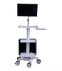 Height Adjustable Computer trolley cart for Office Medical Dental Use