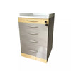 Mobile 5-Drawers Single Stainless Steel Medical Dental cabinet,480*505*820mm