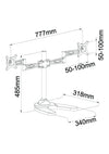 Dual Monitor Stand Horizontal 2MS-FP Hongkong