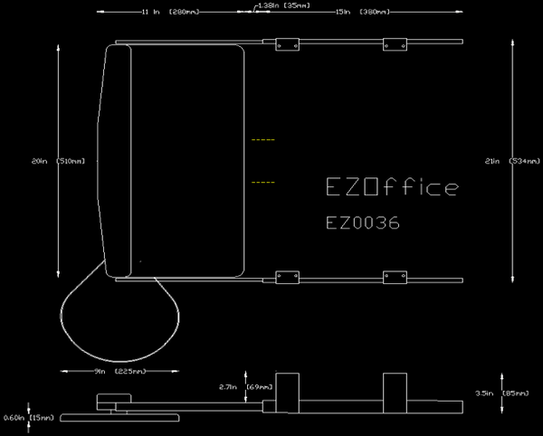 Slide Keyboard Tray and Mouse Platform, (R36)
