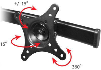 Premium Dual Monitor Stand -Freestanding (2MS-FHW)