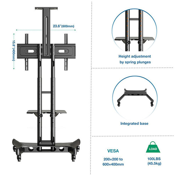 Economical Floor TV Trolley (for Home & Commercial Use) H04