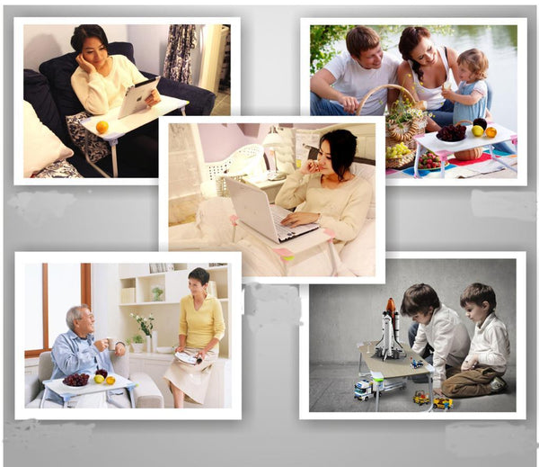 可折疊的筆記本電腦桌,床台,早餐服務床托盤,便攜式迷你&超輕巧,筆記本電腦筆記本書桌