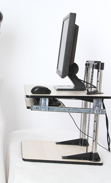 Standing Desk Wooden Converter with drawer (Economical)