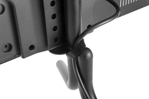 Minimalist Design Universal Tabletop Y-Shape Tv Stand with Plastic End Cap for Most 37" to 70" inch LCD Flat Screen TV, VESA up to 800 x 400, Black