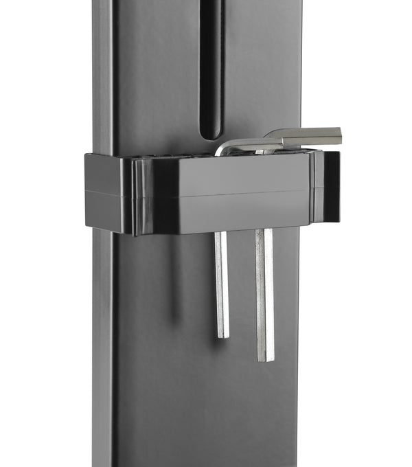 Dual 17" - 27" VESA Height Adjustable Screen Monitor Mount for Standing Desk Converter - Black