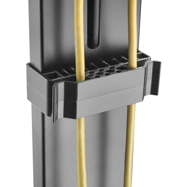 Dual 17" - 27" VESA Height Adjustable Screen Monitor Mount for Standing Desk Converter - Black