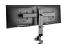 Dual 17" - 27" VESA Height Adjustable Screen Monitor Mount for Standing Desk Converter - Black