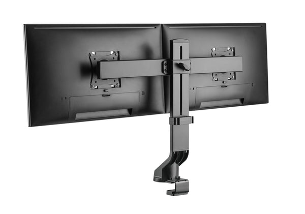 Dual 17" - 27" VESA Height Adjustable Screen Monitor Mount for Standing Desk Converter - Black