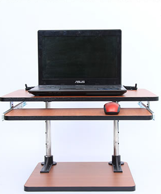Standing Desk Wooden Converter with drawer (Economical)