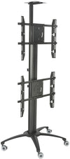 2 or Dual TV Cart Vertical Mounting for Advertsing or Conference RKDV