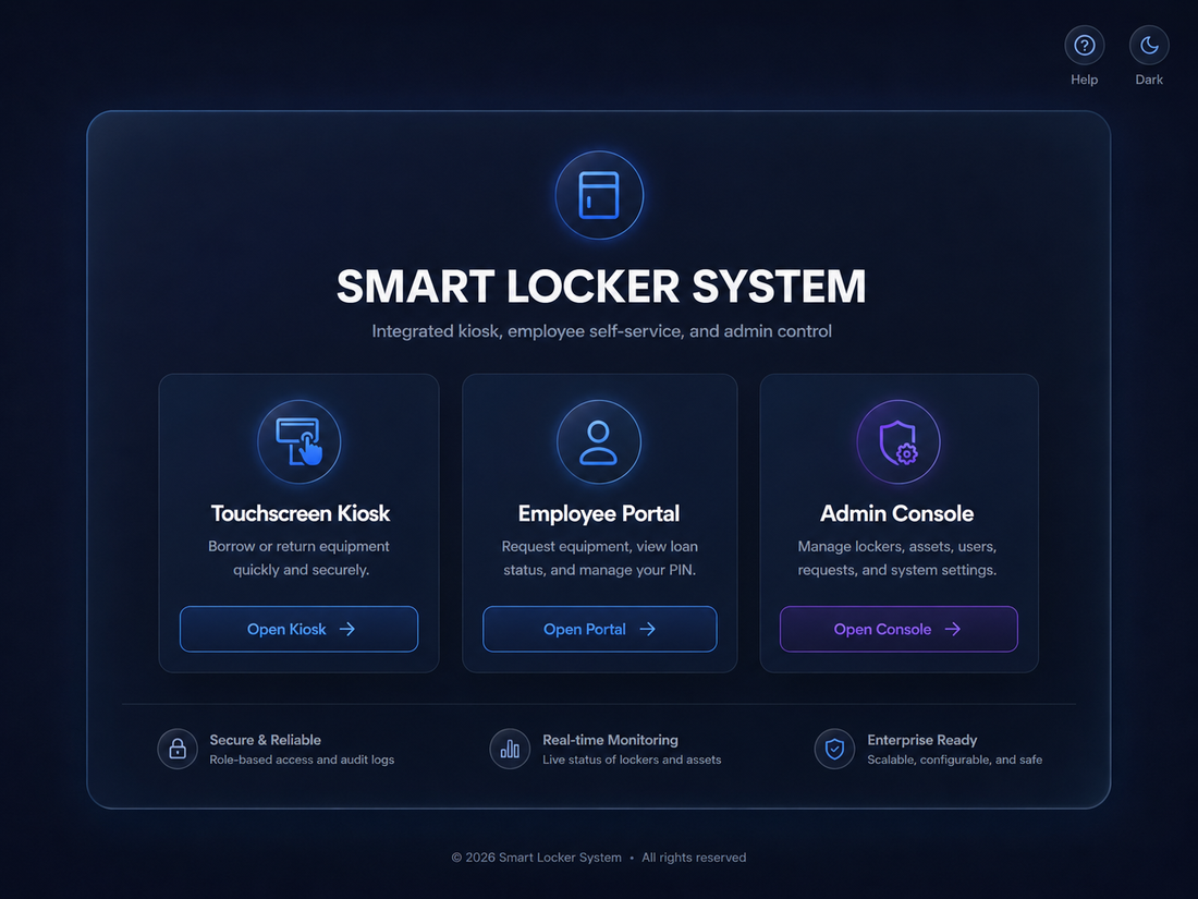 ErgoAssetOS Employee Portal — IT asset catalogue with real-time availability