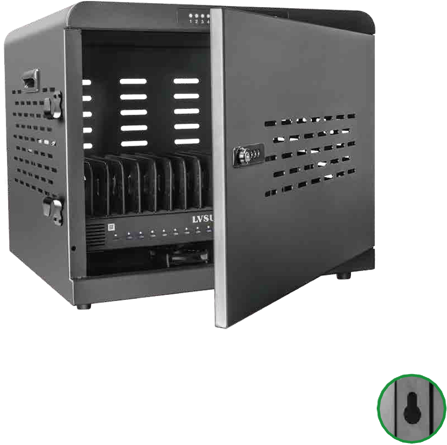 16-Device 1000W Smart USB-C Charging Cabinet