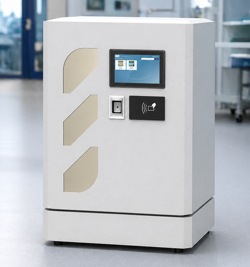 Compact RFID medical cabinet for high-value clinical inventory