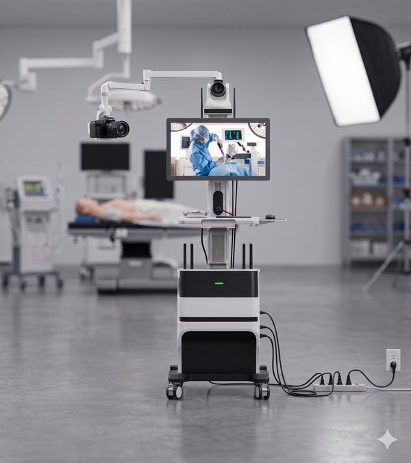 AI-Powered Mobile Teaching Cart for Schools, Offices & Medical Training