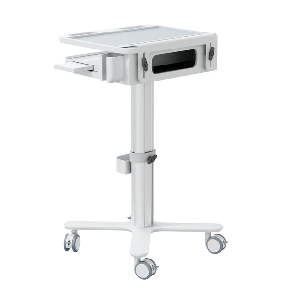 Dental Laptop Cart with Keyboard Tray, Scanner Holder ! Mobile Dental Cabinet Troley